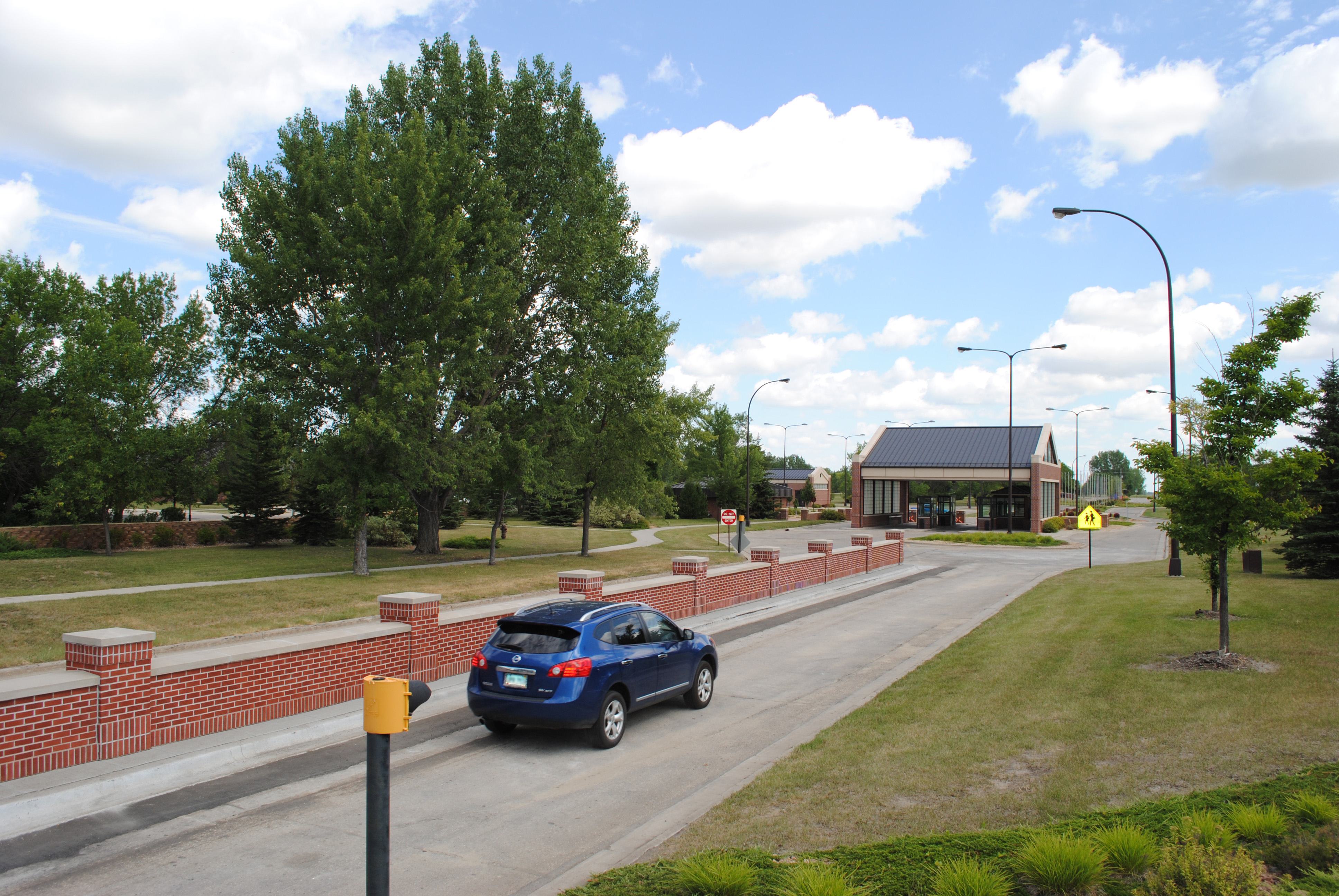 Grand Forks AFB Main Gate reopens following renovation project > Grand