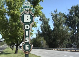 More than 620,000 people – nearly 40 percent of Idaho's population – reside in the Boise City-Nampa metropolitan area. Boise’s parks and movie theaters, Shoshone Falls near Twin Falls and Craters of the Moon National Monument and Preserve are all tranquil popular destinations within driving distance of Mountain Home Air Force Base, Idaho. (U.S. Air Force photo/Airman 1st Class Jaye Legate)