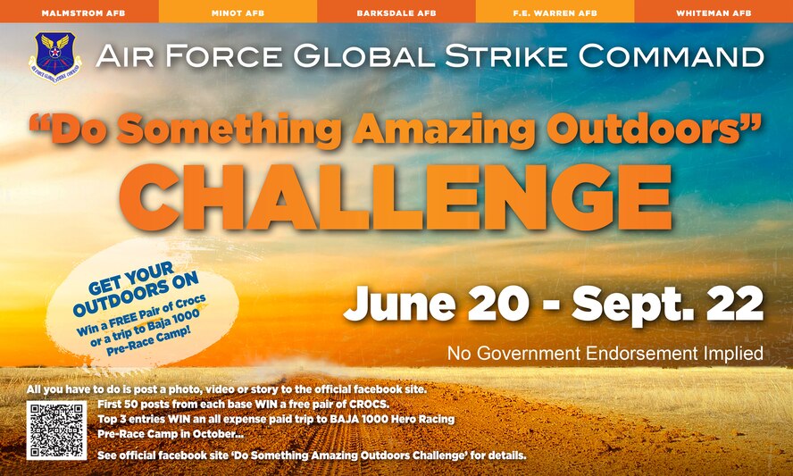 The American300 tour has teamed up with Air Force Global Strike Command to create the first ever “Do Something Amazing Outdoors” summer challenge. Participants are encouraged to post stories, videos or photos of what they did this summer to the Do Something Amazing Outdoors Challenge Facebook page. Three participants will be selected, based on their extracurricular outdoor activities, to go to a training camp in Southern California for the Baja 1000, a 1,200 mile off-road race down the Baja Peninsula in Mexico. (Courtesy Illustration)