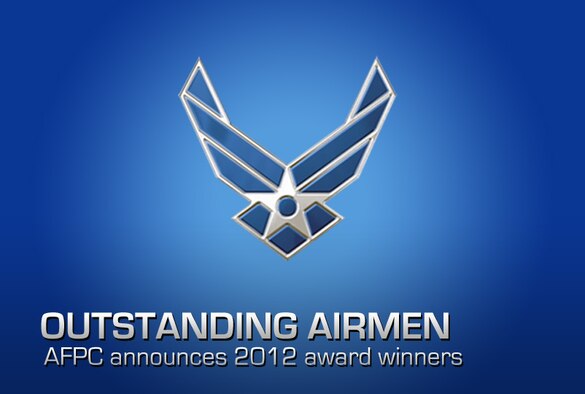 Air Force officials selected the service's top enlisted members, naming the 12 Outstanding Airmen of the Year for 2012. (U.S. Air Force graphic/Sylvia Saab)