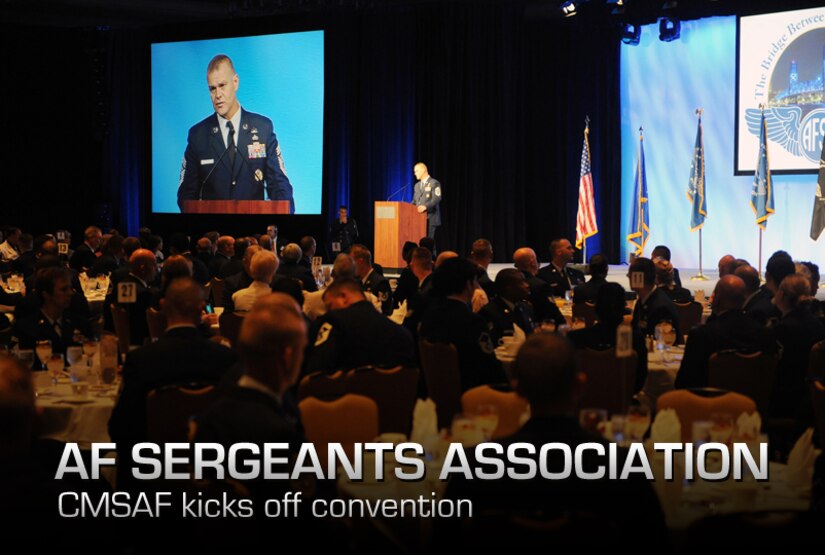 Chief Master Sgt. of the Air Force James Roy gives opening remarks at the 2012 Professional Airmen's Conference welcome breakfast in Jacksonville, Fla., Aug. 12, 2012. The Professional Airmen's Conference is the flagship event for the Air Force Sergeants Association and is held annually at a location within the 48 contiguous United States. (U.S. Air Force photo by Staff Sgt. Ciara Wymbs)