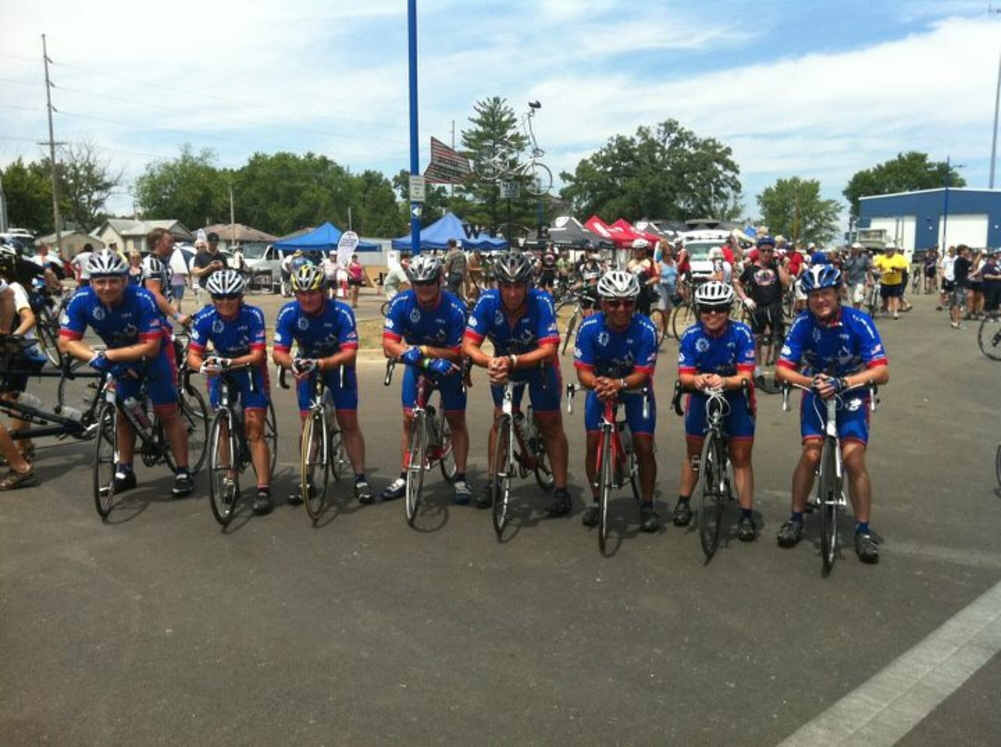 40th Register's Annual Great Bicycle Ride Across Iowa, known as RAGBRAI. It's the oldest, largest, and longest bicycling touring event in the world. (U.S. Air Force photo)

