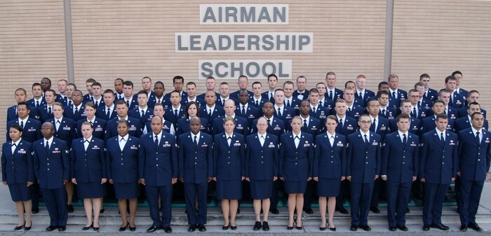 Airman Leadership School Class 12-F graduates