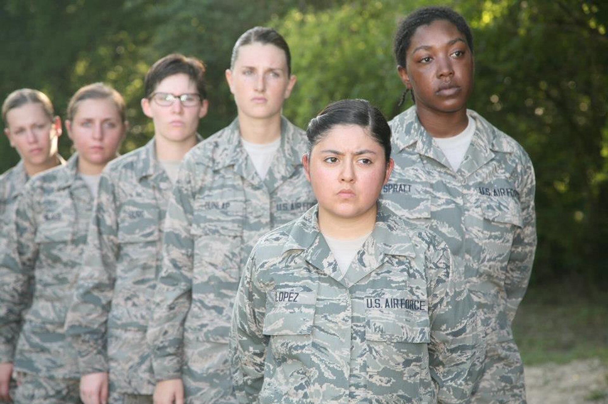 Photos appearing on the USAF BMT facebook page feature some 171st Air Refueling Wing recruits Alyssa Dunlap and Clarissa Fabus.