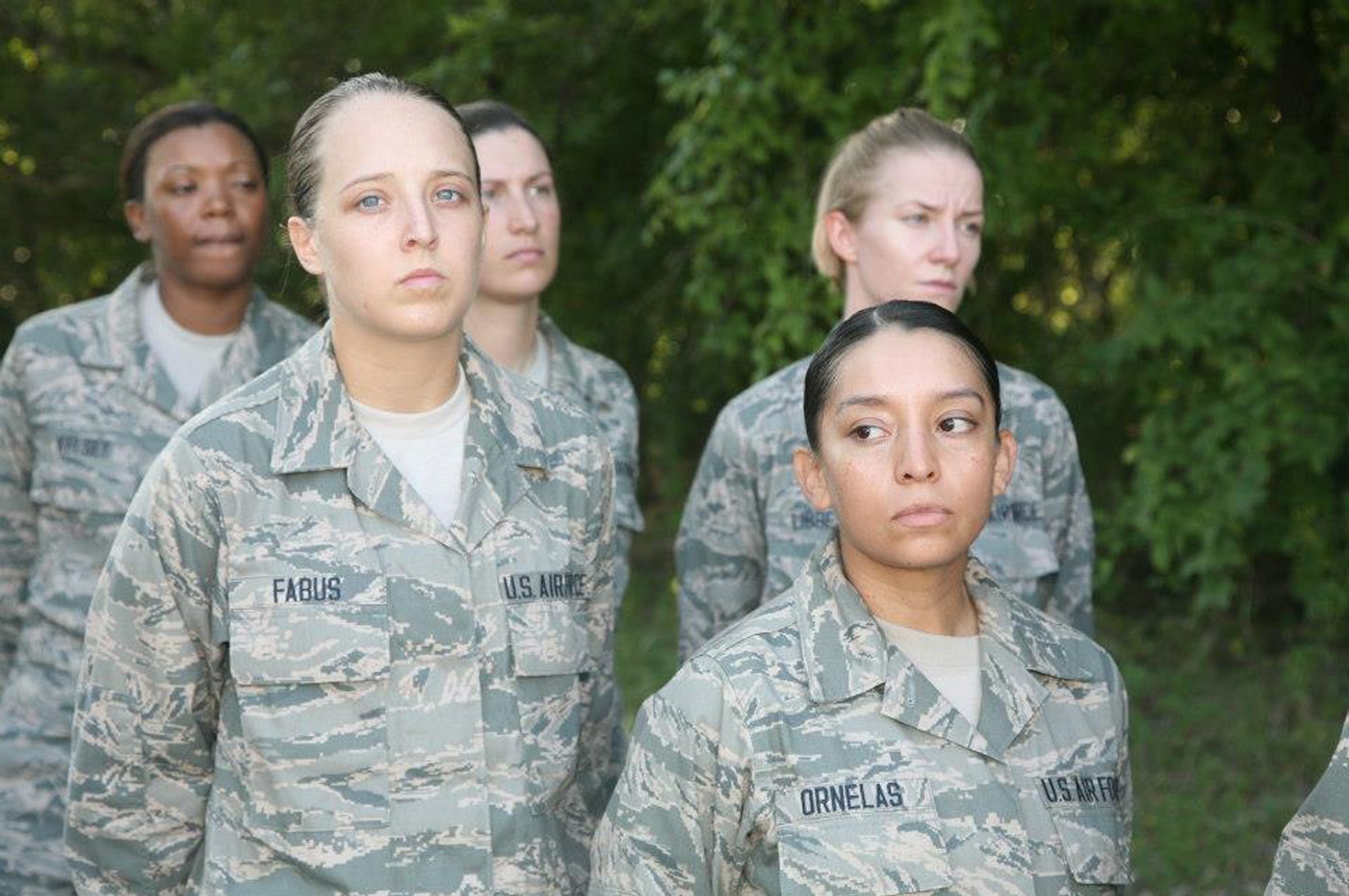 Photos appearing on the USAF BMT facebook page feature some 171st Air Refueling Wing recruits Alyssa Dunlap and Clarissa Fabus.