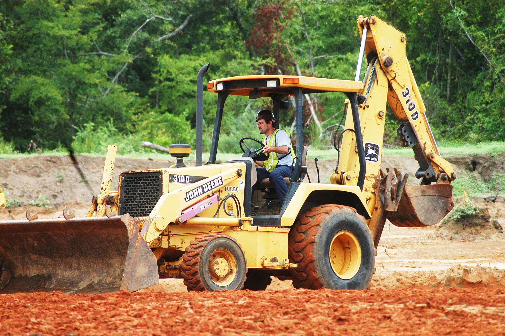 Construction of an aircraft training pad  is underway and should be completed in November.  (U. S. Air Force photo/Sue Sapp)