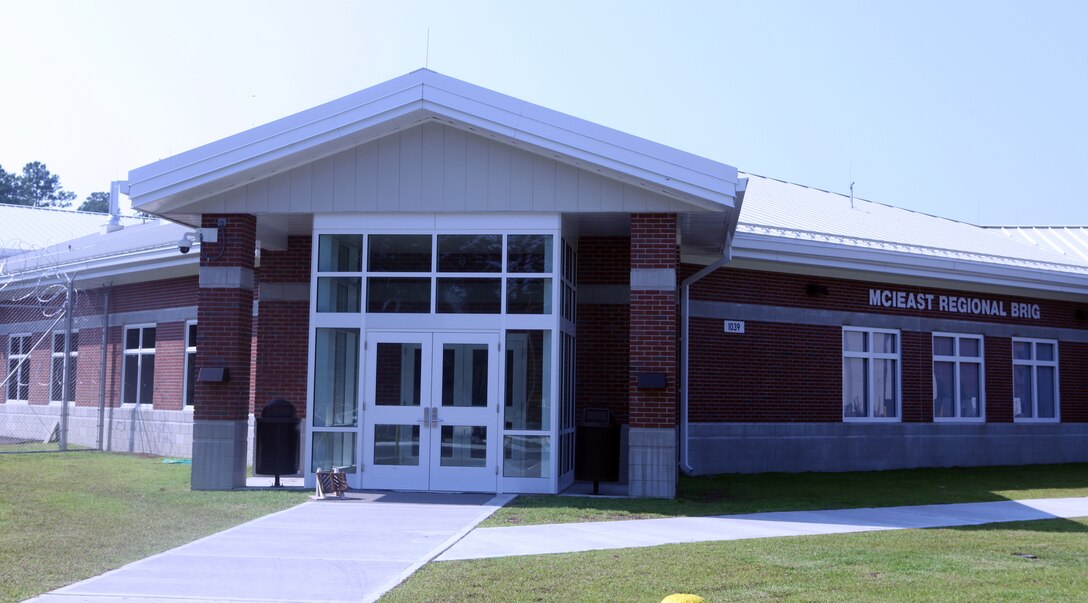 The Marine Corps Installations East Regional Brig aboard Marine Corps Base Camp Lejeune officially opened its doors for a tour of the facility Aug. 14. The building has everything laid out in one story, unlike the previous brig, which is four stories high.