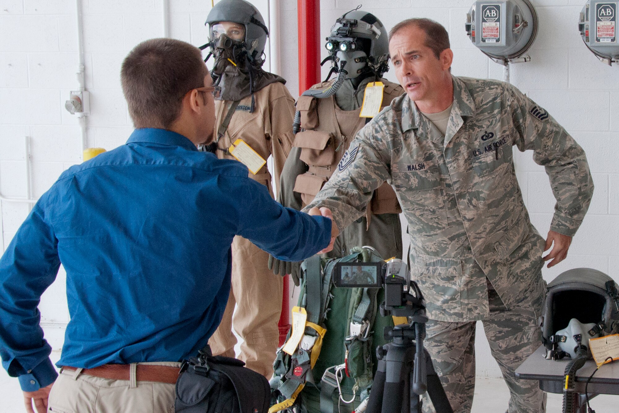 YOUNGSTOWN AIR RESERVE STATION, Ohio – The 910th Airlift Wing hosted a media flight Aug. 14, 2012, here. 

Approximately nine local media attended this event and flew on a C-130H Hercules aircraft to watch a cargo drop training demonstration at Camp Ravenna Joint Military Training Center, Ravenna, Ohio. They also interviewed subject matter experts from several missions located at YARS including aerial spray, entomology, emergency operations, life support, the fire department, security forces and pallet building. (U.S. Air Force photo/Staff Sgt. Megan Tomkins)