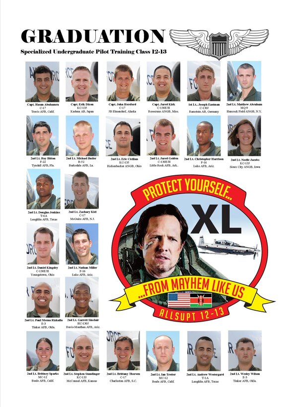Specialized Undergraduate Pilot Training class 12-13 graduates Aug. 17 (Created by Senior Airman Scott Saldukas) 
