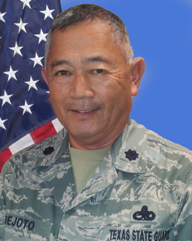 Lt. Col. Ron Soejoto, Texas State Guard 482nd Air Support Group commander.  Soejoto assumed command of the 482nd ASG on Aug. 16th, 2012, during an assumption of command ceremony held at the Wichita Theatre in Wichita Falls, Texas.  (Texas State Guard photo/Senior Master Sgt. Dan Hawkins)