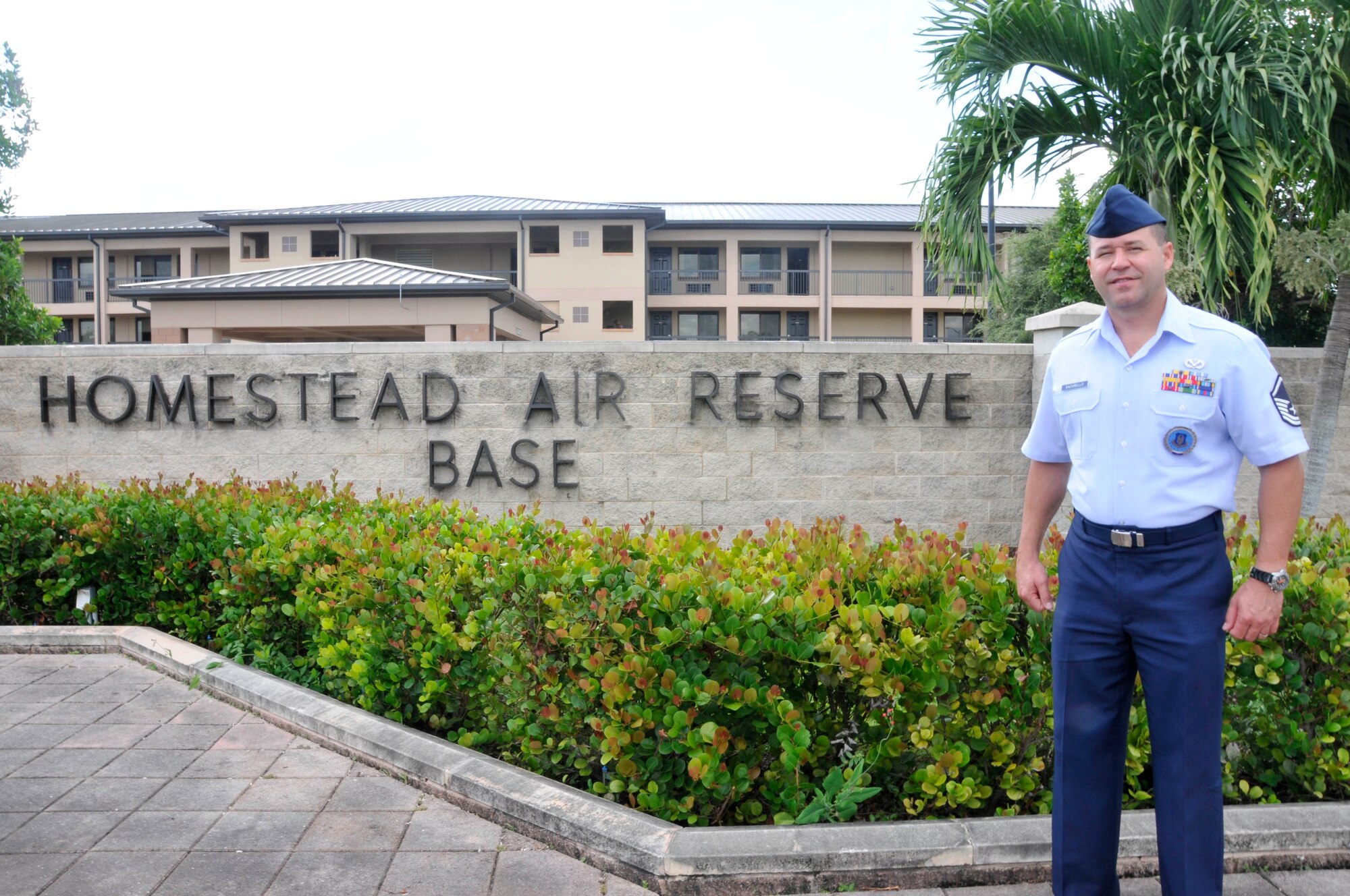 Master Sgt. Angel "Ernie" Sacarello, the new health profession recruiter in south Florida, servicing units from Patrick Air Force Base, Fla. down to Puerto Rico and the Virgin Islands. For more information on health professions with the Air Force Reserve, email Sergeant Sacarello at angel.sacarello.1@us.af.mil or call 305-279-9993. Sergeant Sacarello is located in the TJ Maxx Plaza at 7444 Southwest 117th Ave., Miami, Fla. 33183. (U.S. Air Force photo/Ross Tweten)