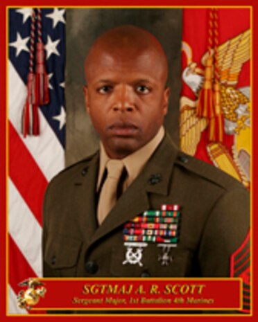 Sergeant Major A. R. Scott
Sergeant Major
1st Battlion, 4th Marines