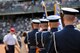 The U.S. Air Force Honor Guard Color Guard presents the colors for the Yankees vs. Red Sox game Aug. 18 at the Yankee Stadium, Bronx, N.Y. The presentation kicked off the ceremonial unit’s participation in Air Force Week 2012. (U.S. Air Force photo by Senior Airman Tabitha N. Haynes) 