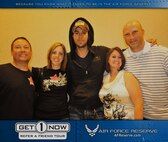 Reservists who referred a friend through the Air Force Reserve's Get 1 Now program received two free tickets to see Enrique Iglesias in Anaheim, CA on August 11. Visit www.get1now.us for more information and to submit your referral. (U.S. Air Force courtesy photo)