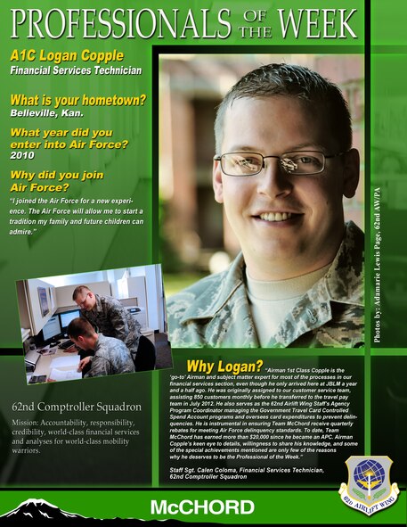 Airman 1st Class Logan Copple (U.S. Air Force graphic/Adamarie Lewis-Page)