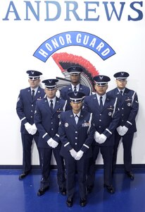 Staff Sgt. Kody Whiteside, 779th Medical Operations Squadron medical 
technician; Senior Airman Sean Smith, 11th Security Forces Squadron elite gate 
guard member; Airman 1st Class Gil E. Gonzolez, 779th Dental Squadron dental 
technician; Senior Airman Antonio Hernandez, 779 MDOS cardiopulmonary 
technician; Senior Airman Marcus Mendez, 779th Surgical Operations Squadron 
radiology technician; and Senior Airman Danielle Robles, 779 MDOS aerospace 
medical technician.  These members of the Andrews Base Honor Guard were the 
first to respond to a single-vehicle accident while driving home from an Honor 
Guard ceremony Aug. 10, 2012. (U.S. AIr Force photo/Staff Sgt. Torey Griffith)
