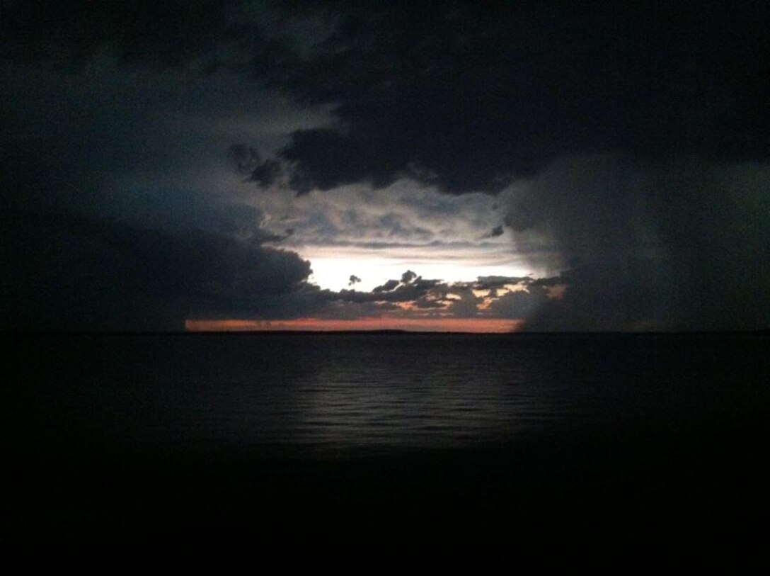 Stormy weather over Lake Eufaula