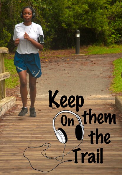 Using headphones, cell phones, iPods, or other listening and entertainment devices while walking, jogging, running, bicycling or skating on roadways is prohibited on Moody Air Force Base. Listening devices impair recognition of emergency vehicles, announcements, other dangers and can result in injury. (U.S. Air Force photo by Airman 1st Class Paul Francis/Released)