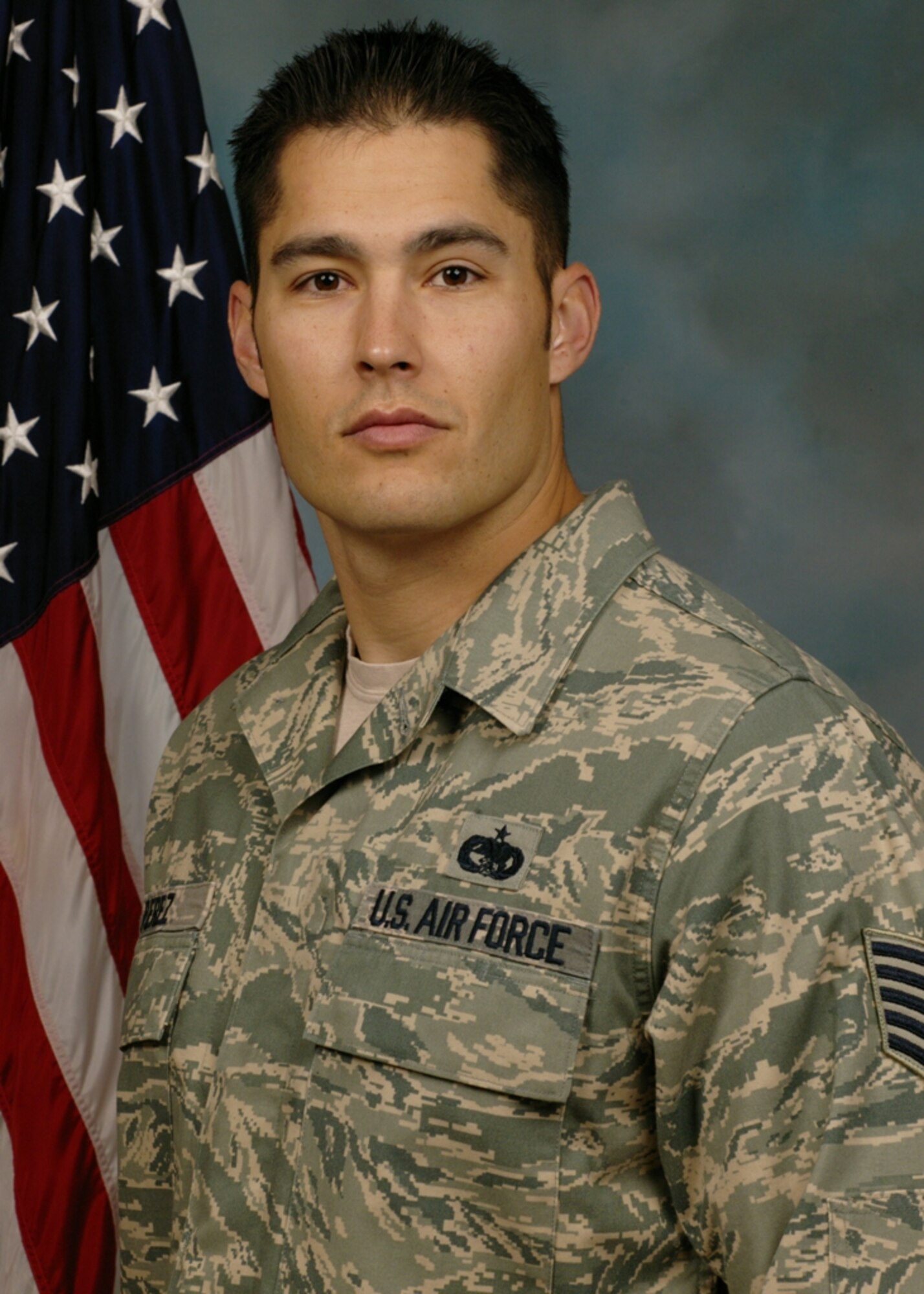 KIRTLAND AFB, N.M. -- Tech. Sgt. David Perez, 377th Logistics Readiness Squadron, has been recognized in the Air Force Chief of Staff’s “Portraits in Courage” for his actions while deployed in Iraq. (Courtesy photo)