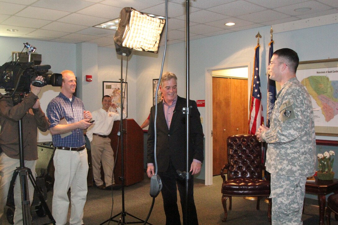 Lt. Col. Ed Chamberlayne discusses the Post 45 harbor deepening project in an interview with John Roberts of Fox News.