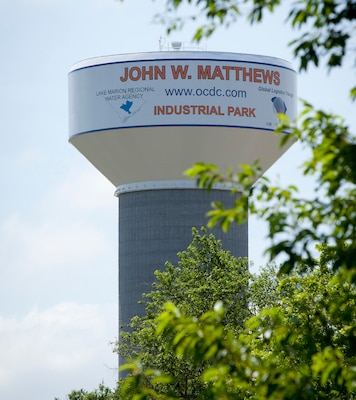The John W. Matthews water tower.