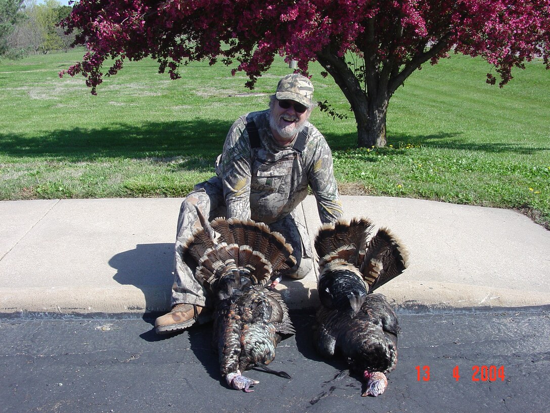 Turkey hunter at Marion Reservoir