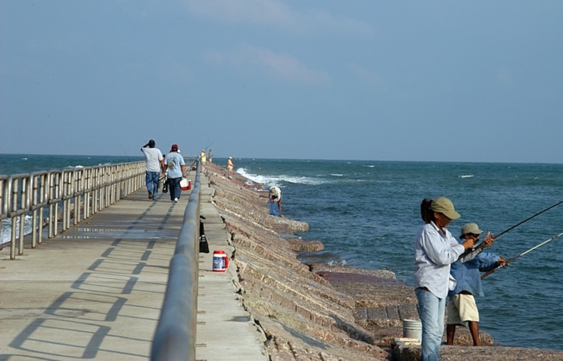 Packery Channel Jetty near Corpus Christi, Texas