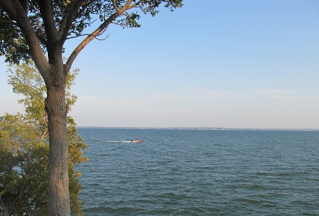 Boater in Caney Creek area.