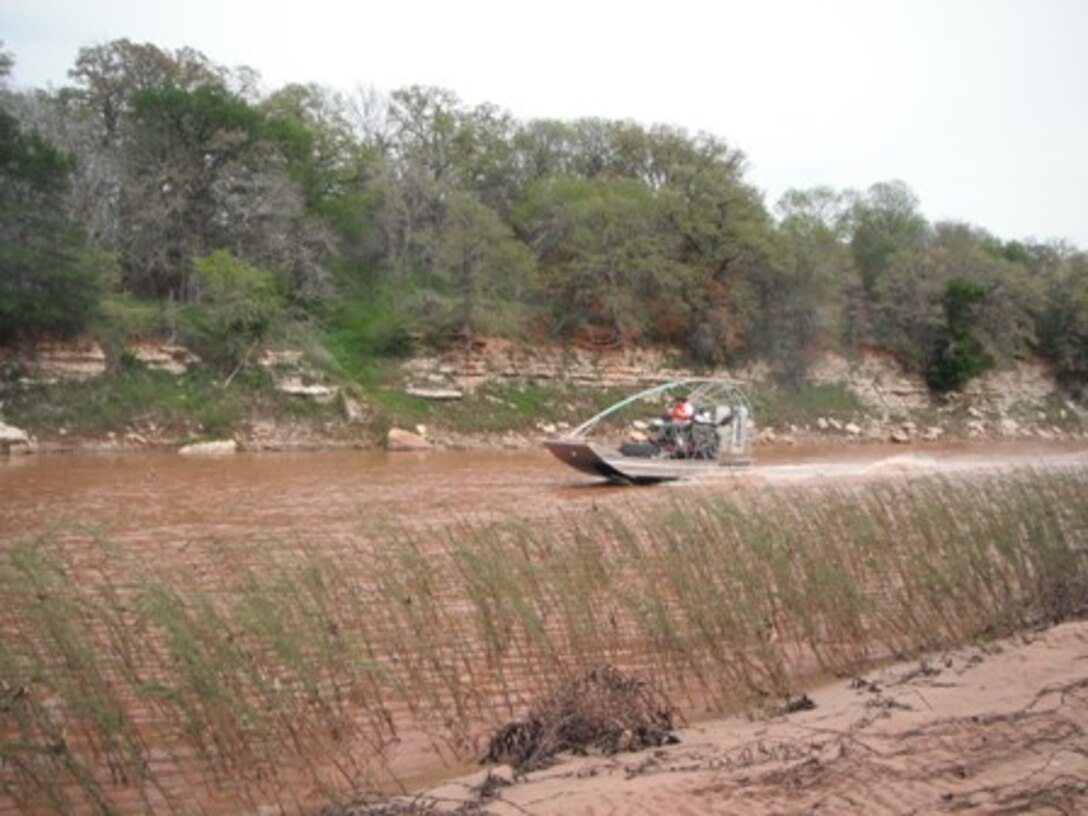 Airboat on Red River