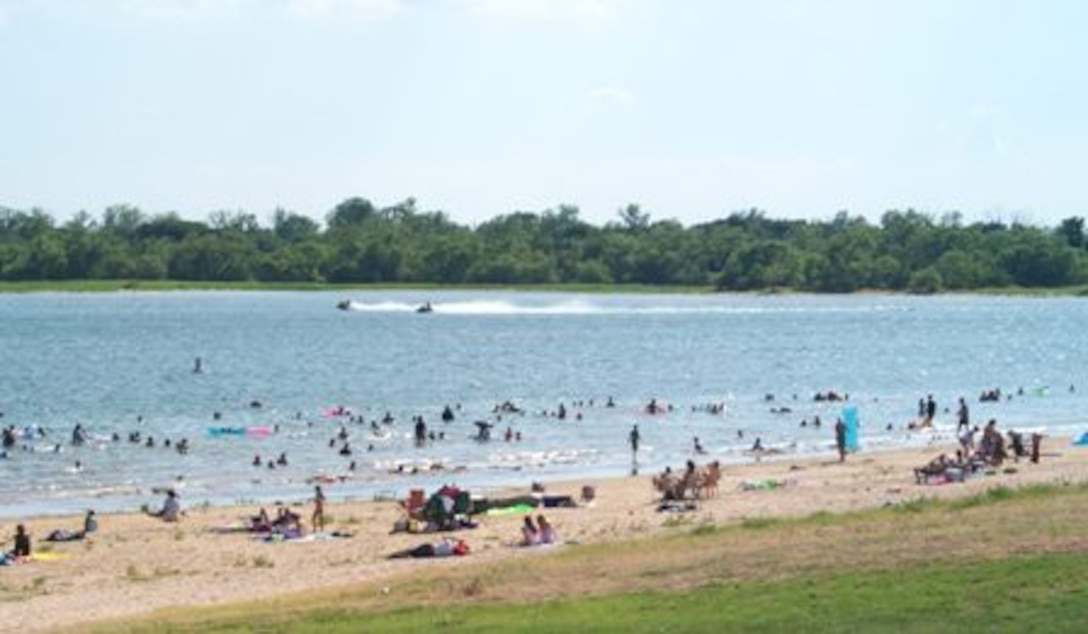 East Burns Run swim beach.