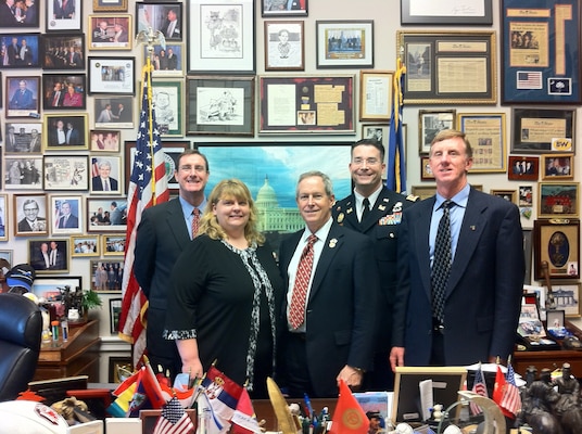 The Charleston District gathers for a photo with US Rep. Joe Wilson in his office.