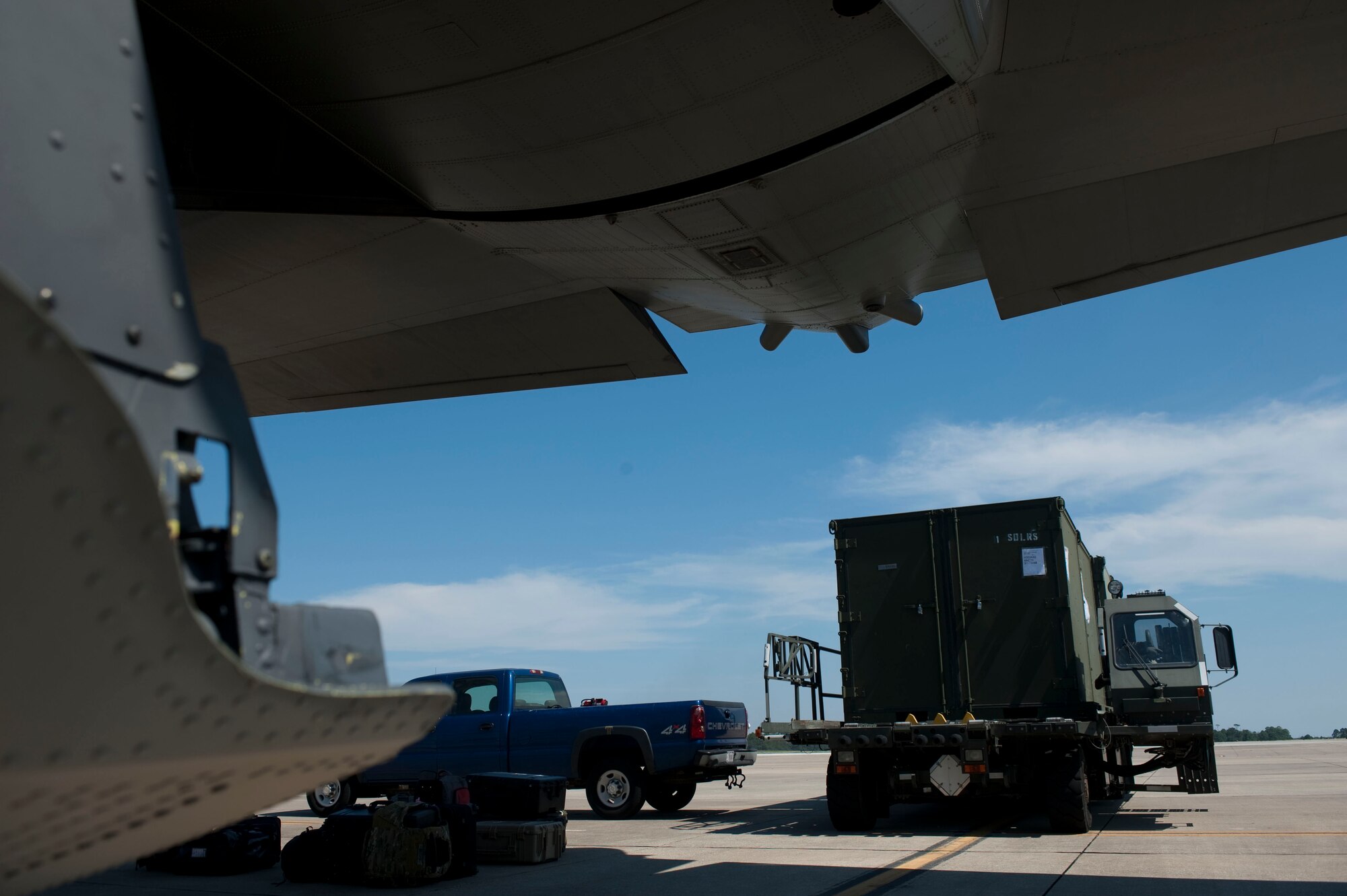 U.S. Air Force Staff Sgt. Alex Lee Hooper, an air transportation journeyman, and Staff Sgt. Sophat Ly, an air transportation craftsman, both from the 1st Special Operations Logistics Readiness Squadron, load a box of supplies onto a C-130 at the flightline on Hurlburt Field, Fla., Aug. 26, 2012. Hurlburt Field assets were being evacuated as Tropical Storm Isaac approaches the Gulf Coast Region. (U.S. Air Force Photo/Airman 1st Class Hayden K. Hyatt)U.S. Air Force Staff Sgt. Glendelle Lisane, an air transportation craftsman from the 1st Special Operations Logistics Readiness Squadron, prepares to load boxes onto a C-130 at the flightline on Hurlburt Field, Fla., Aug. 26, 2012. Hurlburt Field assets were being evacuated as Tropical Storm Isaac approaches the Gulf Coast Region. (U.S. Air Force Photo/Airman 1st Class Hayden K. Hyatt)