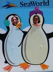 Auntie Wendy Lopedote with Zoe Penguin at SeaWorld in San Diego. Read about Master Sgt. Lopedote's military benefits travel commentary's in August and September here. (USAF courtesy photo)