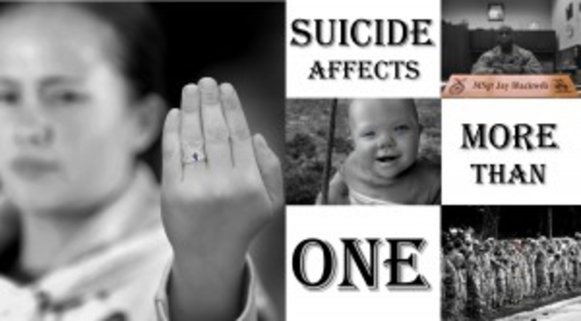 Suicide is often spoken about as if one person is affected, but only the individuals left behind truly understand the full impact of that decision. (U.S. Air Force graphic by Airman 1st Class Joshua Green)