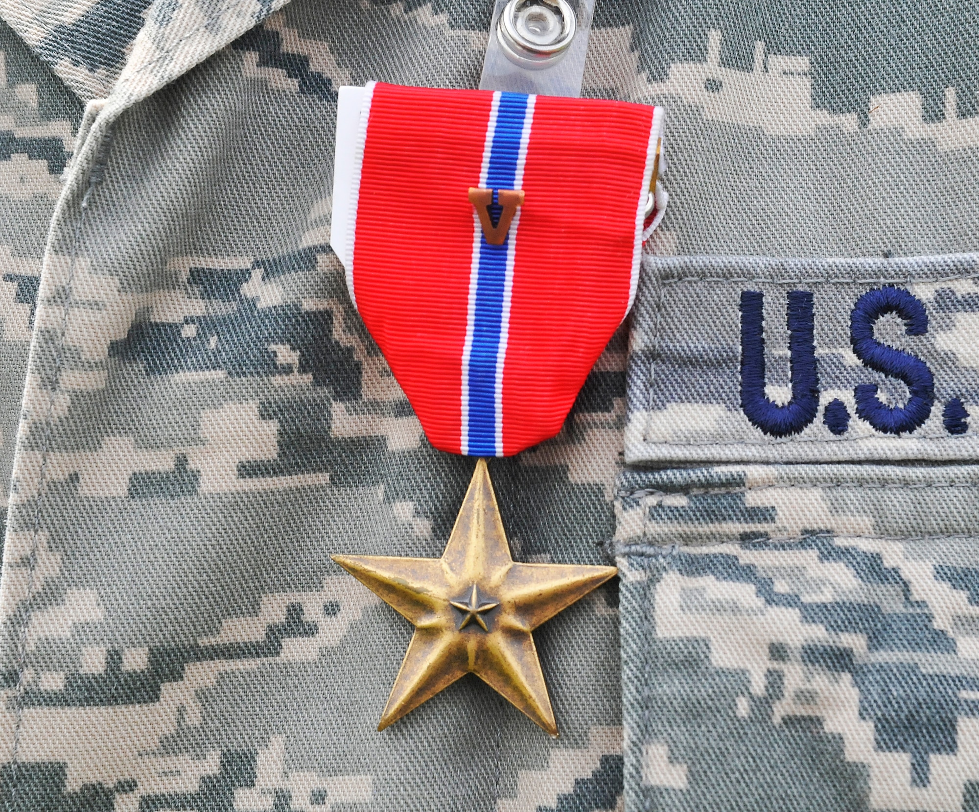 The Bronze Star Medal with Valor is the fourth highest combat award in the armed forces.  