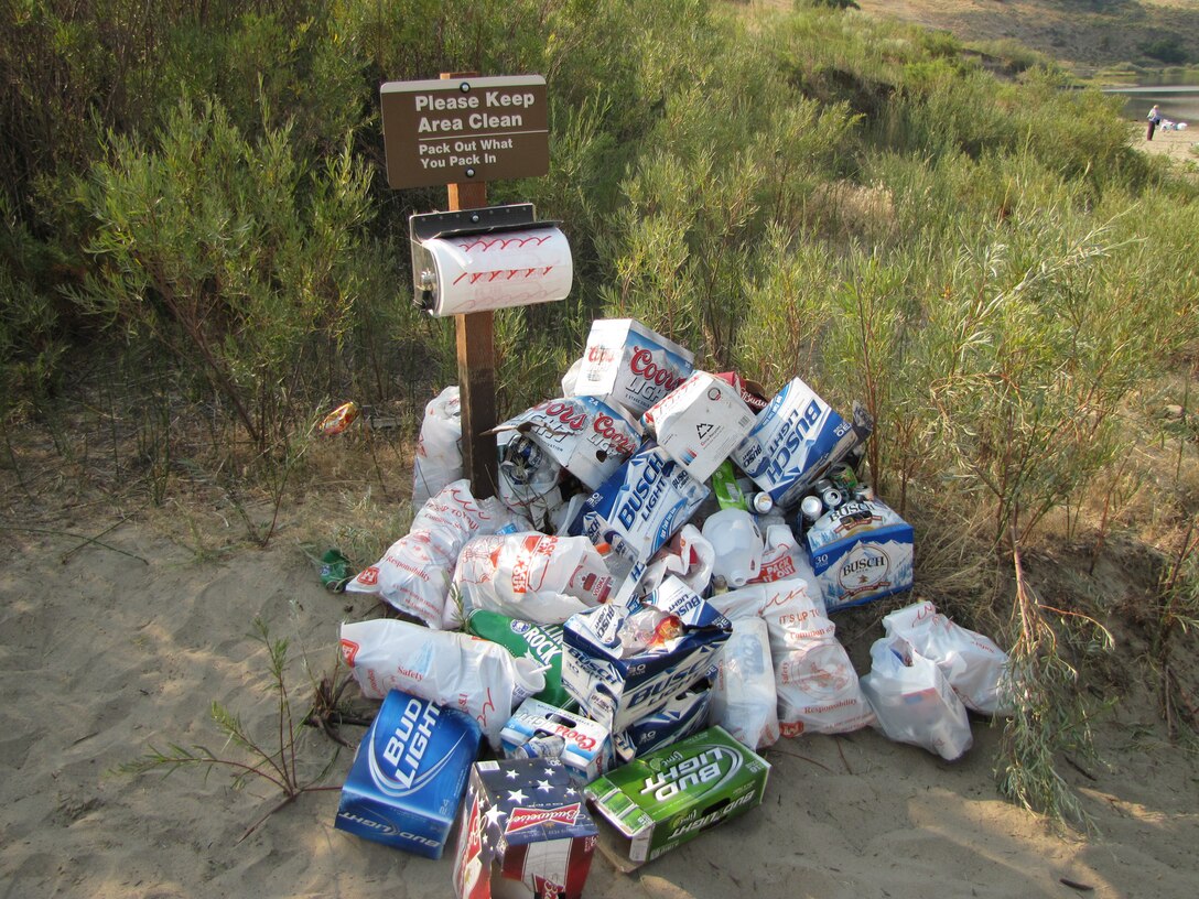 Illia Dunes is closed until further notice due to health and safety concerns caused by visitors's trash. During the past weekend, more than 3,000 visitors descended upon the dunes, a popular recreation site located at Snake River Mile 102 on the south shoreline about three miles downstream of Lower Granite Lock and Dam. As result, enormous amounts of trash were scattered on the beach, broken bottles and beer cans left in the water, refuse strewn about the parking lots and litter discarded along the roadway, creating potential health and safety hazards for future visitors.