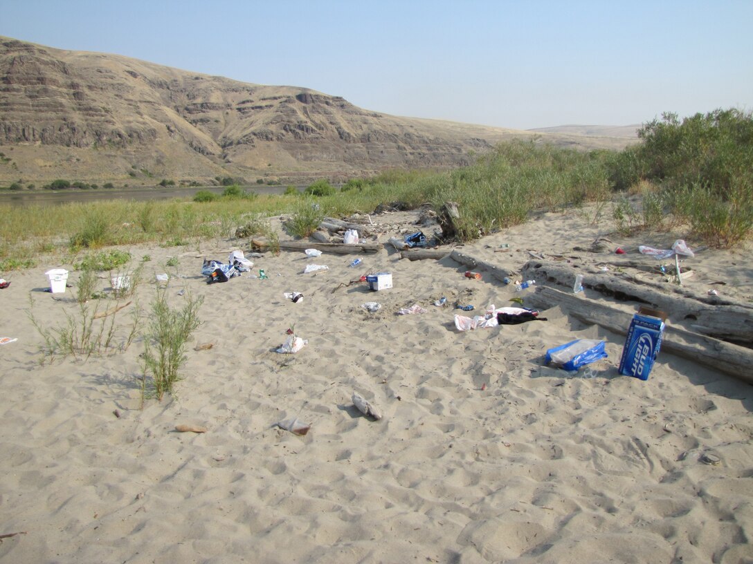 Illia Dunes is closed until further notice due to health and safety concerns caused by visitors's trash. During the past weekend, more than 3,000 visitors descended upon the dunes, a popular recreation site located at Snake River Mile 102 on the south shoreline about three miles downstream of Lower Granite Lock and Dam. As result, enormous amounts of trash were scattered on the beach, broken bottles and beer cans left in the water, refuse strewn about the parking lots and litter discarded along the roadway, creating potential health and safety hazards for future visitors.