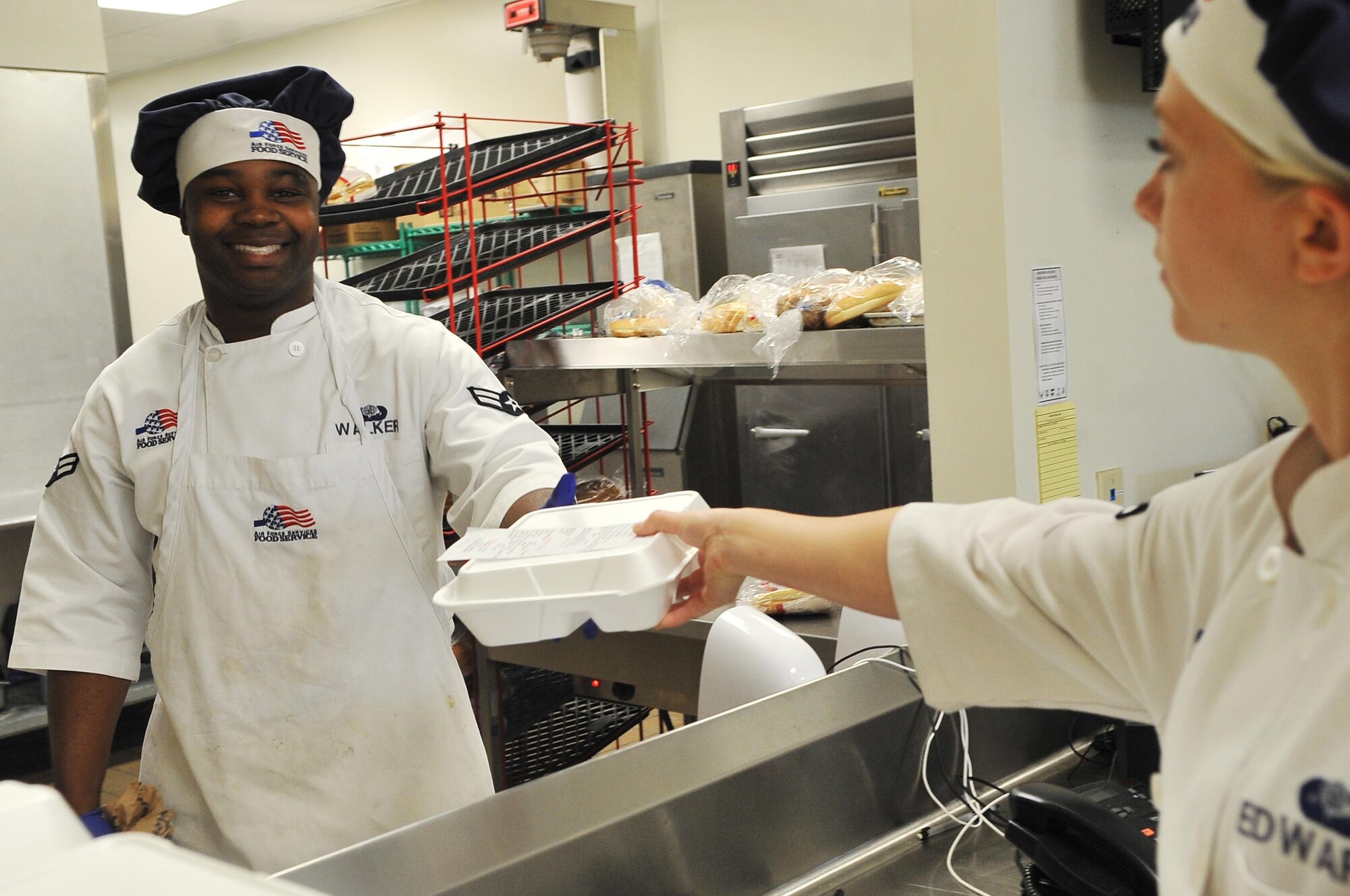 U.S. Air Force Airman 1st Class Wendell Walker, 20th Force Support Squadron food service specialist, posses for a photo as this week’s Shaw Spotlight at Shaw Air Force Base, S.C., Aug. 24, 2012.Walker is the Shaw Spotlight for the week of Aug.27 to Aug. 31. (U.S. Air Force photo by Airman 1st Class Ashley L. Gardner/ Released)