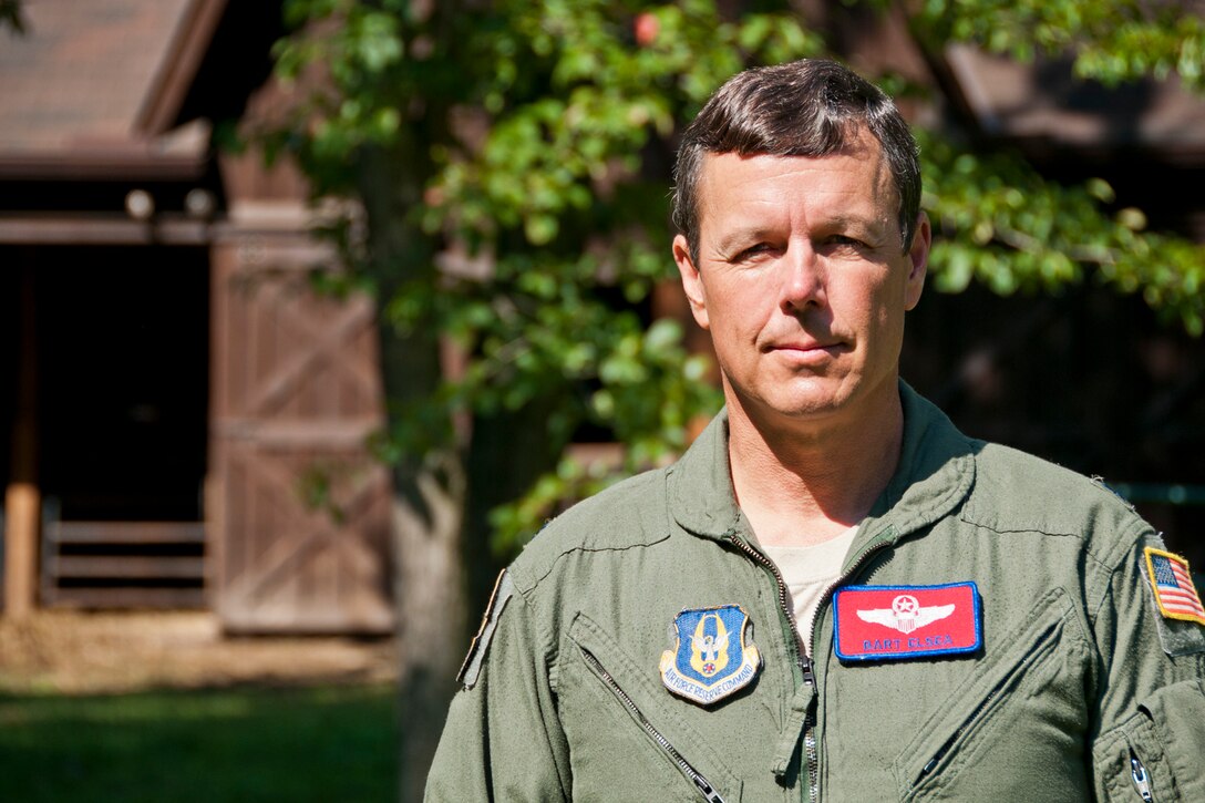 FOWLER, Ohio —U.S. Air Force Reserve Lt. Col. Thomas “Bart” Elsea stands in front of his barn Aug. 16 at his home here. Elsea, warlord for the upcoming Operational Readiness Inspection and director of operations for the 910th Operations Support Squadron at the Youngstown Air Reserve Station, Ohio, owns award-winning cows located at four farms and will bring several of them to compete at the 2012 Canfield Fair in Canfield Aug. 29 to Sept. 3. U.S. Air Force photo by Tech. Sgt. Brenda Haines/Released
