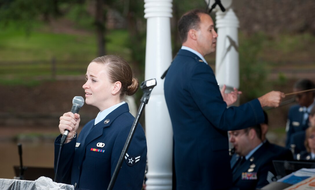 Concert at Green Mountain Falls, CO - Funny, USAF photo/TSgt Charles Hatton