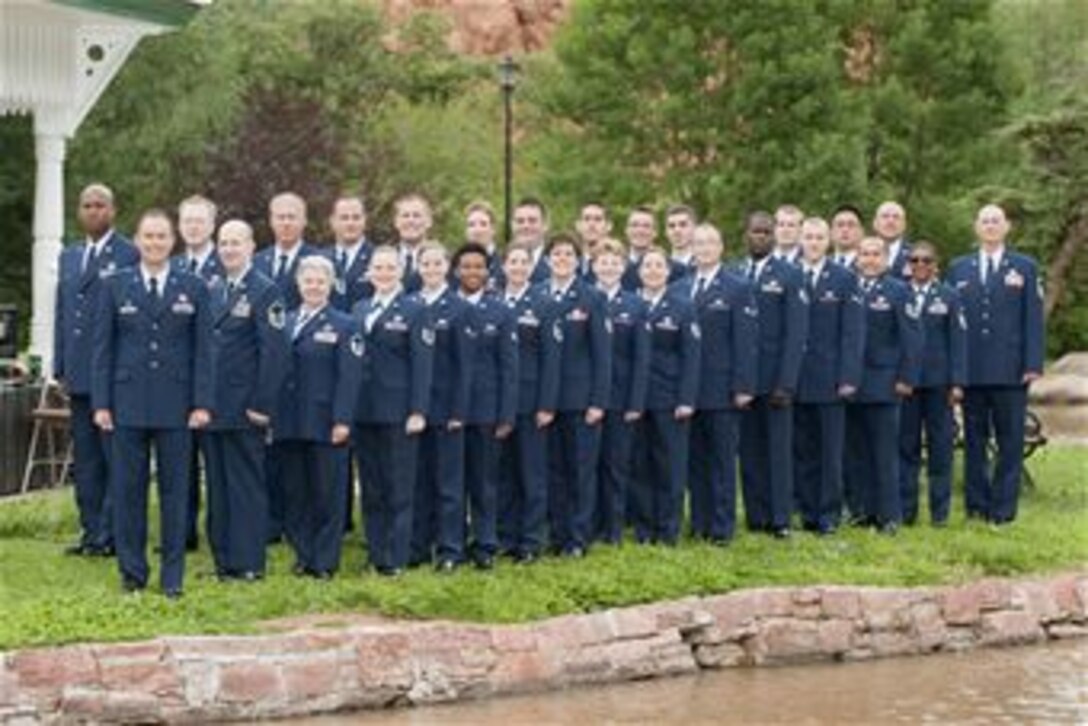 Concert Band ensemble photo at Green Mountain Falls, CO, USAF photo/TSgt Charles Hatton