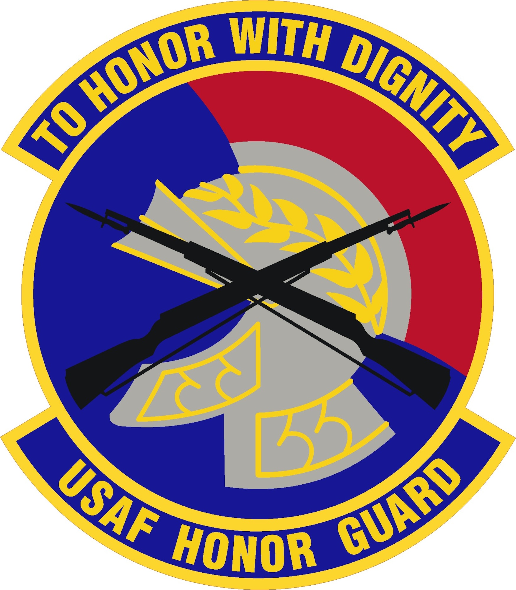 Air Force Honor Guard Shield. (U.S. Air Force graphic/Richard Rapoza)