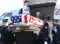 The remains of Sgt. Louis R. Torres were transported through Joint Base San Antonio-Randolph Aug. 29. JBSA-Randolph's Harmon Drive was lined with 
Randolph employees and family members paying final tribute to Torres as his remains were transported back to Ohio. Torres was assigned to the 2nd Battalion, 3rd Infantry Regiment, 3rd Stryker Brigade Combat Team, 2nd Infantry Division at Joint Base Lewis-McChord.  He deployed to Afghanistan with his brigade in December 2011 for his second deployment in support of Operation Enduring Freedom.  He died Aug. 22 from wounds suffered after he encountered an enemy IED Aug. 6 in Kandahar. (U.S. Air Force photo by Benjamin Faske)
