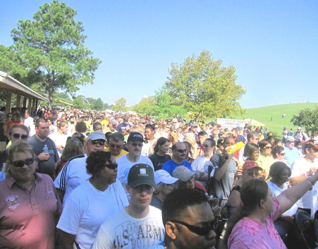 Thousands of people from all walks of life joined together for the Out of Darkness Community Walk in 2011. This year, the walk will be held at Mt. Trashmore, Va., Sept. 8, beginning at 8:30 a.m. (Courtesy photo)