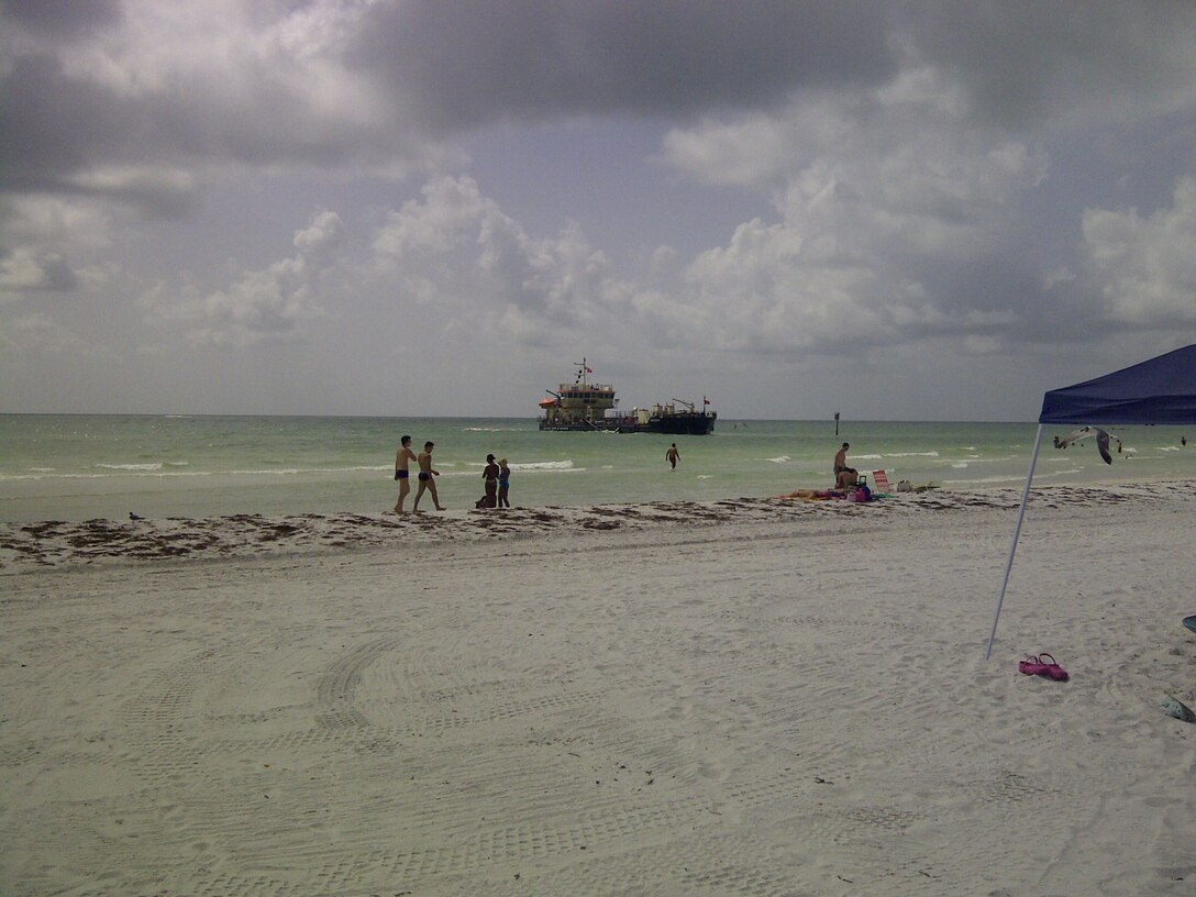 The Dredge Murden, a new shallow draft  working in Clearwater, Florida. The Marine Design Center oversaw design and procurement of the vessel. 