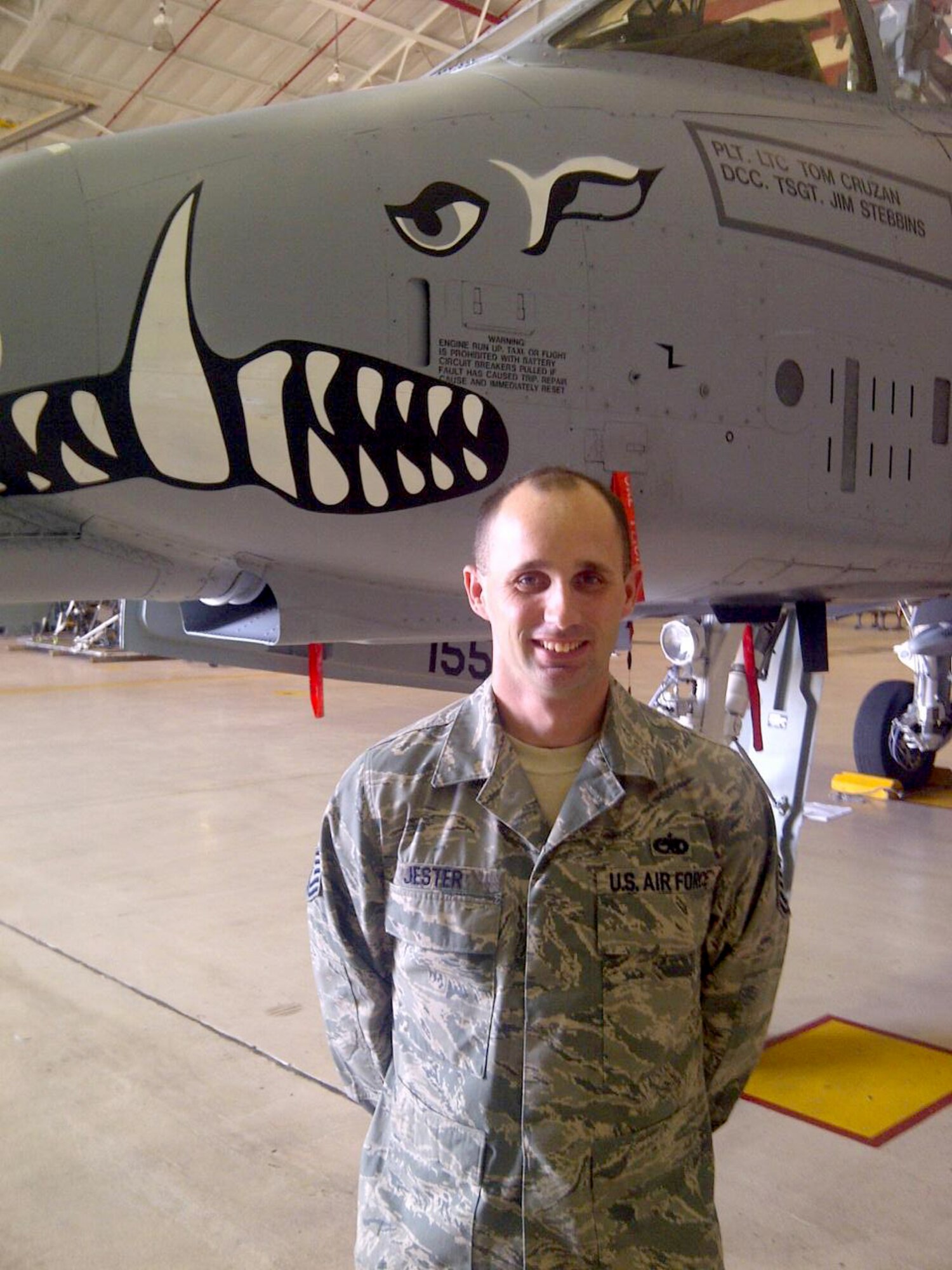 Tech. Sgt. Michael Jester, 917th Maintenance Squadron phase inspection dock chief, is the Tip of the Spear award winner for September 2012. The 917th Maintenance Squadron, Barksdale Air Force Base, La., is part of the 917th Fighter Group, a geographically separated unit of the 442nd Fighter Wing. The 442nd FW is an A-10 Thunderbolt II Air Force Reserve unit at Whiteman Air Force Base, Mo. (U.S. Air Force courtesy photo/Released)