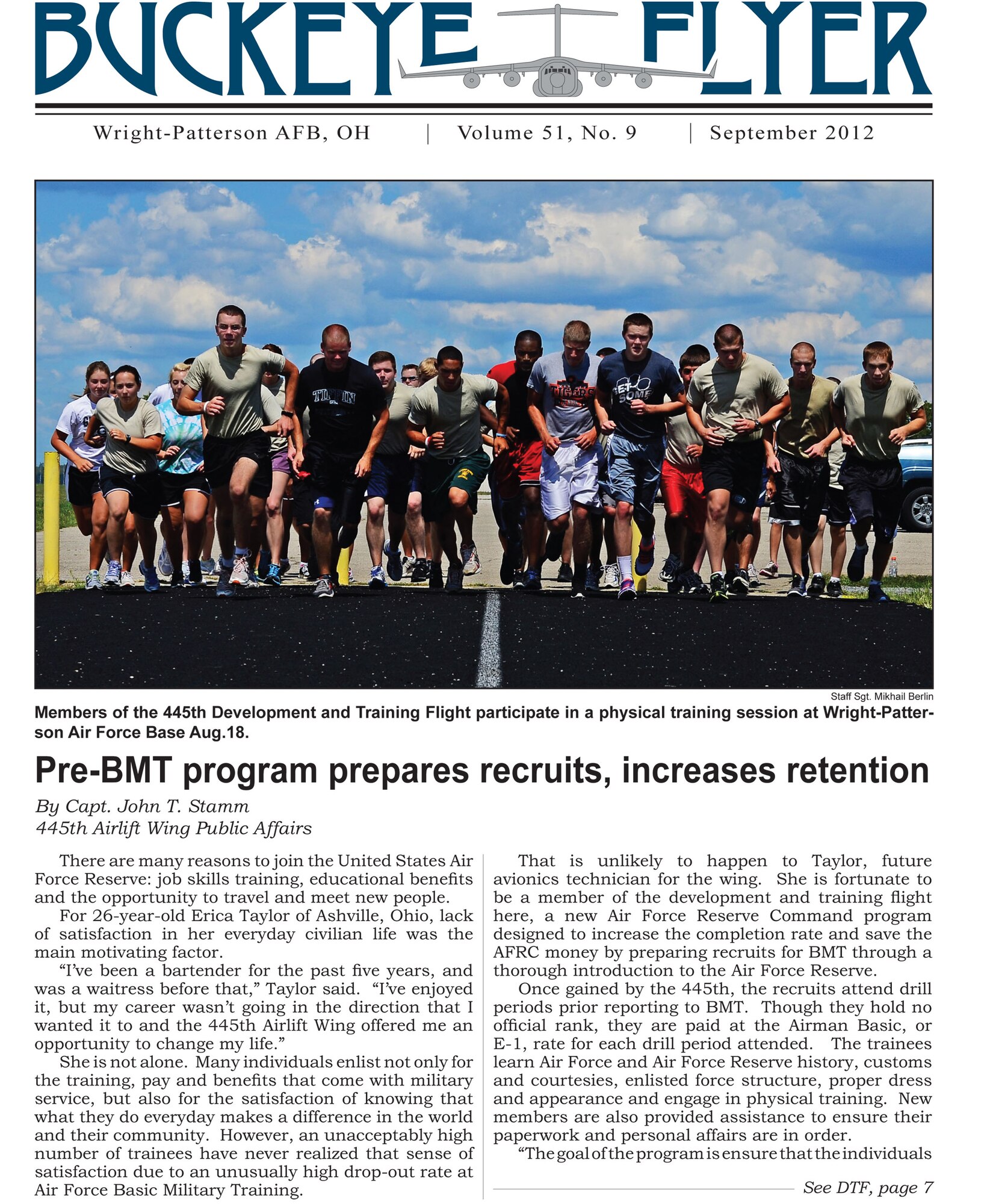 WRIGHT-PATTERSON AIR FORCE BASE, Ohio - The Buckeye Flyer is the official publication of the 445th Airlift Wing and includes eight pages of stories, photos and features. (U.S. Air Force photo)
