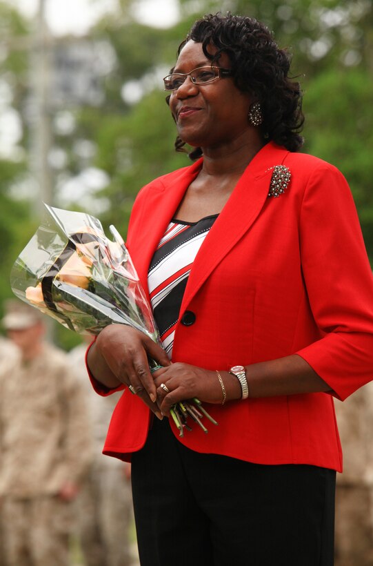 : Jacquelyn W. Southerland, a financial technician supervisor with 2nd Marine Logistics Group’s disbursing office, celebrated her retirement after 33 years of service in a ceremony aboard Camp Lejeune, N.C., Aug. 30, 2012. Southerland, a Chinquapin, N.C., native, spent more than half her life working as a disburser for the military.