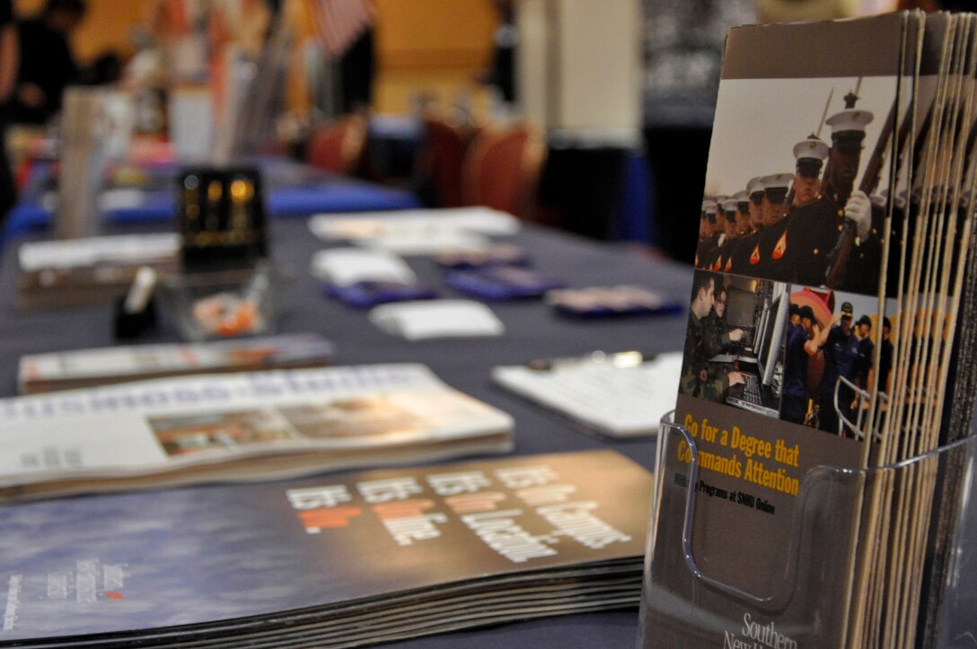 The Patriot Group Inc. hosted a job fair at the Pacific Views Event Center on Marine Corps Base Camp Pendleton, Aug. 30. Representatives from technical schools and colleges gave classes on resume writing and interview skills. TPGI aims to help veterans, active duty military and dependants find the right job after the military.