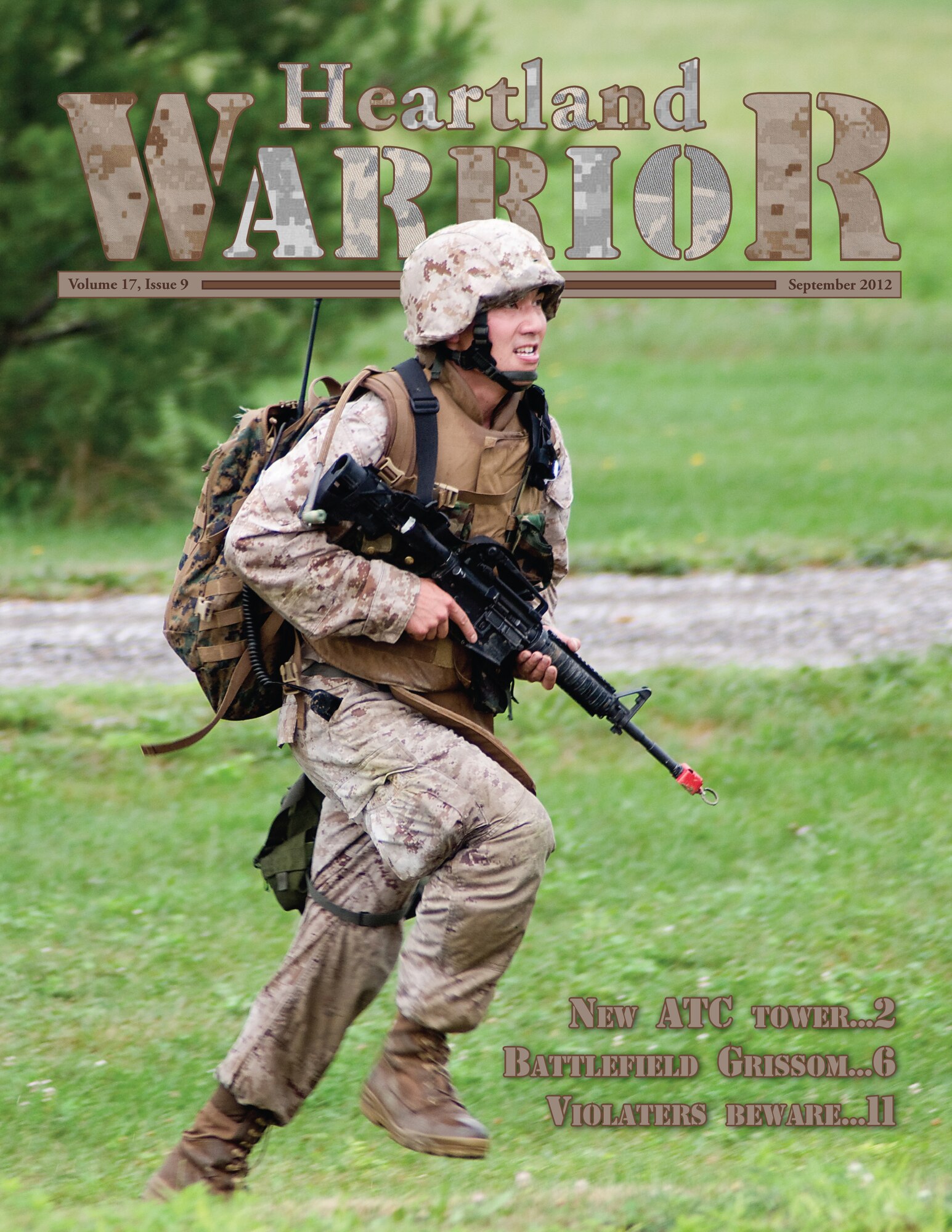 GRISSOM AIR RESERVE BASE, Ind. -- The Heartland Warrior is the official E-paper of the 434th Air Refueling Wing at Grissom ARB. The September issue contains 14 pages of news, photos and information. (U.S. Air Force graphic/Tech. Sgt. Mark R. W. Orders-Woempner) 
